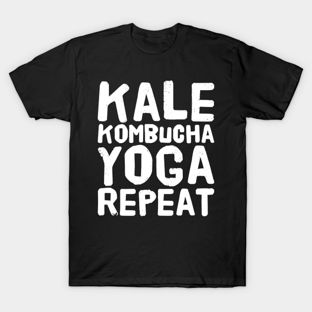 Kale kombucha yoga repeat T-Shirt by captainmood